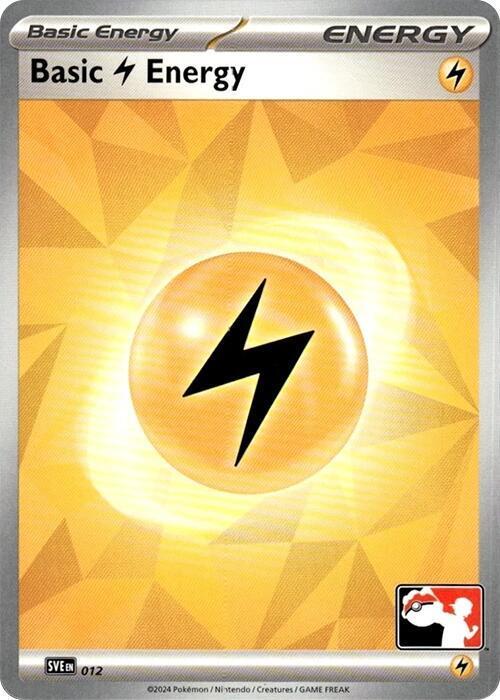 Scarlet & Violet Energy Basic Lightning Energy [Prize-Pack] Pokémon card
